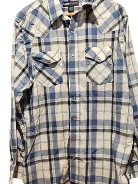 MWG Apparel Men's Blue Plaid Lightweight Shirt Jacket